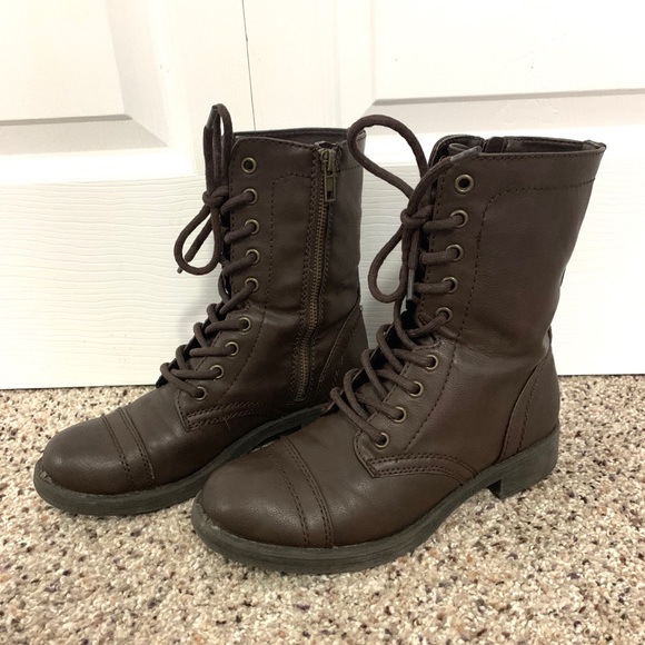 Brash Shoes Brash Brown Combat Boots Poshmark